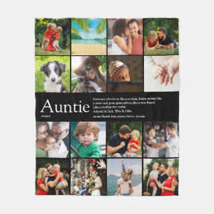 Beste Tante Tante Tante Definition Foto Collage Fleecedecke