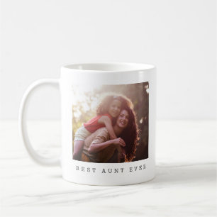 Beste Tante überhaupt Personalisiertes Foto-Andenk Kaffeetasse