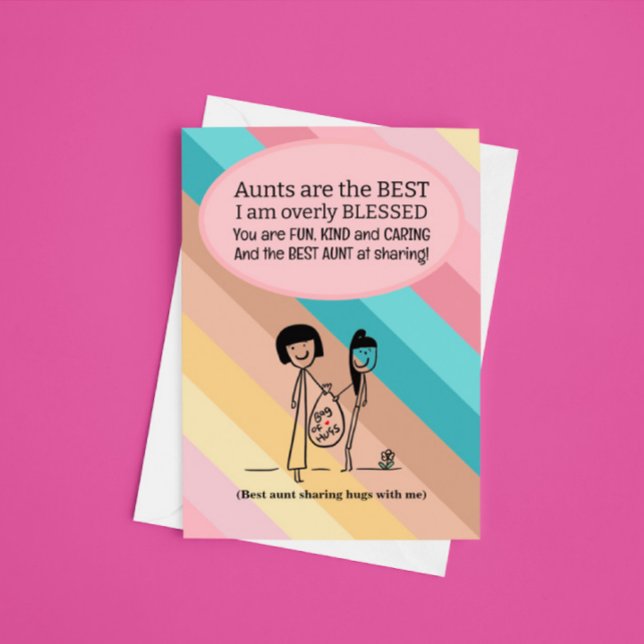Beste Tante zum Geburtstag Karte (Von Creator hochgeladen)