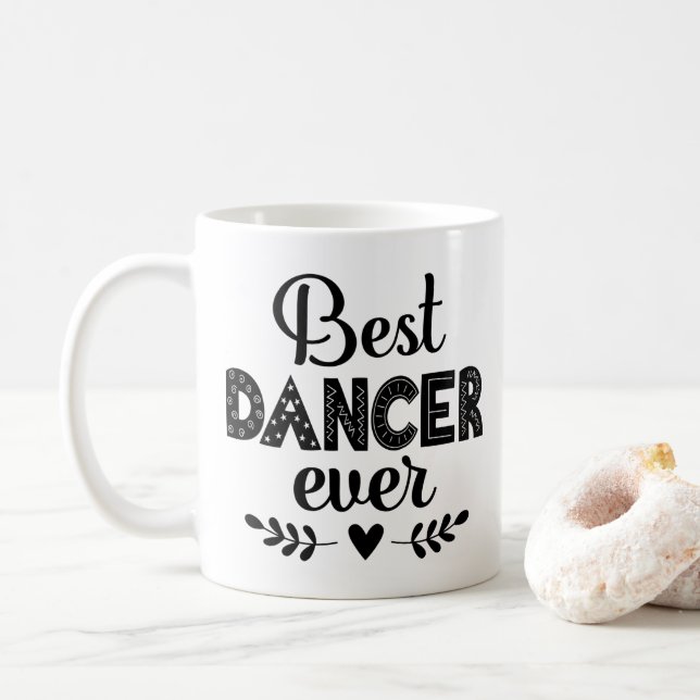 Beste Tänzerin je Ballett-Tanzgeschenk Kaffeetasse (Mit Donut)
