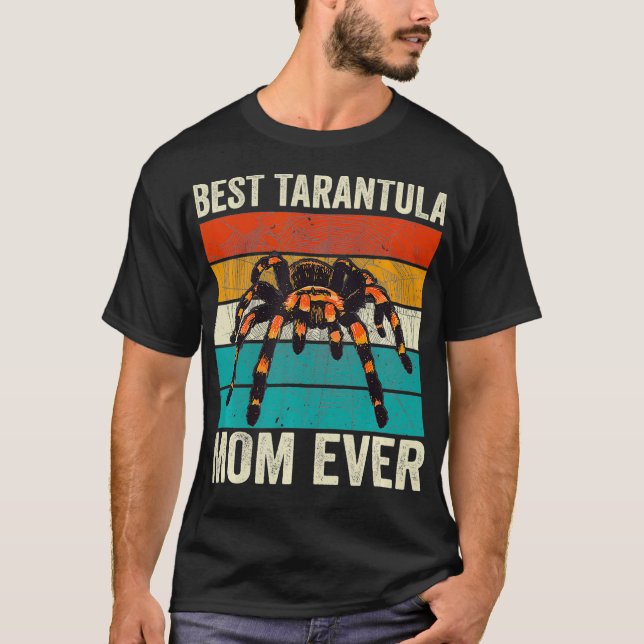 Beste Tarantula-Mama je Retro-Spider-Mutter T-Shirt (Vorderseite)