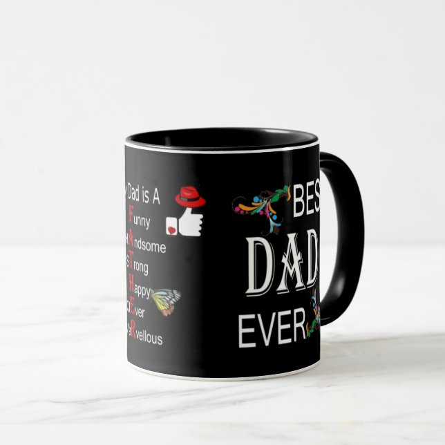 Beste Tasse des Vatis überhaupt - (VorderseiteRechts)