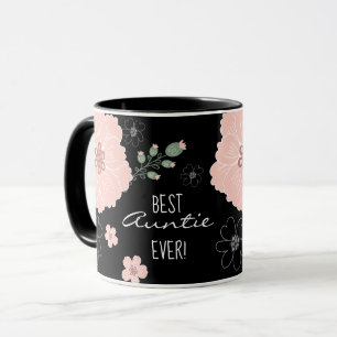 Beste Tasse für Tante und Blume