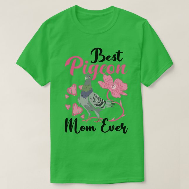Beste Taube Mama je T-Shirt (Design vorne)