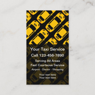 Beste Taxi-Service moderne Visitenkarten Visitenkarte
