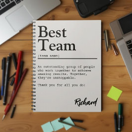 Beste Teamdefinition individuell anpassbarer Teamg Notizblock