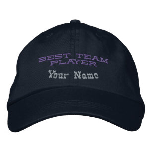 Beste Teamplayer Anerkennung Events-Hut Navy Farbe Bestickte Baseballkappe