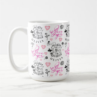 Beste Tochter Geburtstag Benutzerdefinierter Text Kaffeetasse