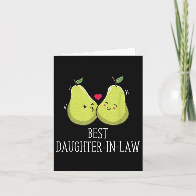 Beste Tochter in Law Bridge Funny Future Ehefrau W Karte (Vorderseite)