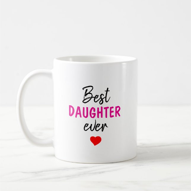 Beste Tochter je Kaffeetasse (Links)