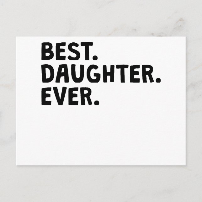 Beste Tochter je Postkarte (Vorderseite)