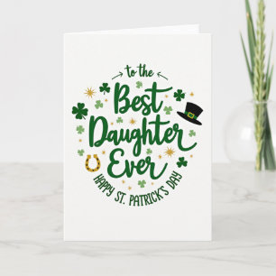 Beste-Tochter-St.-Patricks-Tag-Karte Karte