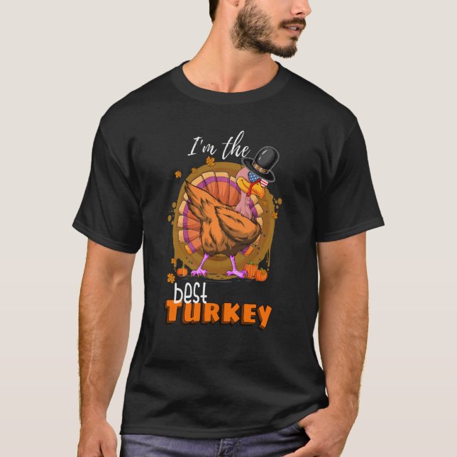 Beste Türkei Matching Family Group Erntedank Par T-Shirt (Vorderseite)