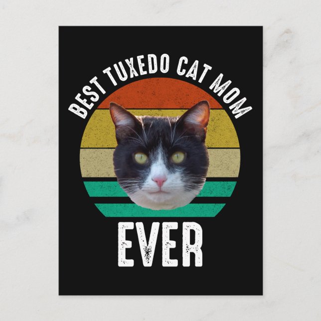 Beste Tuxedo Cat Mama je Postkarte (Vorderseite)