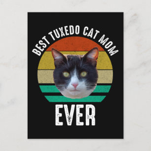 Beste Tuxedo-Katzenmutter überhaupt Postkarte