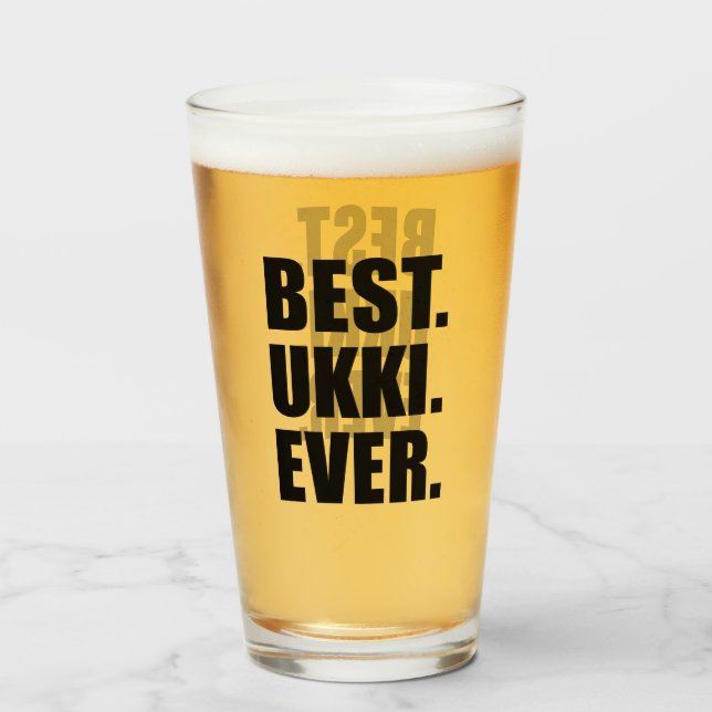 Beste Ukki je finnischer Großvater Glas (Vorne (Gefüllt))