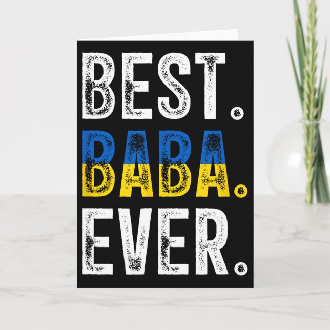 Beste ukrainische Großmutter Oma Ukraine F Karte (Vorderseite)