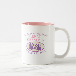 Beste Urgroßmutter überhaupt T-Shirt Zweifarbige Tasse