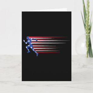 Beste USA-Amerikanische Flagge Leichtathletik-Gesc Karte