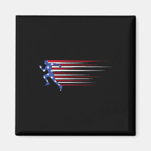 Beste USA Amerikanische Flagge Leichtathletik-Gesc Magnet