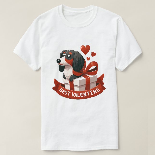 Beste Valentinische Dackel - in der Liebe T - Shir T-Shirt (Design vorne)