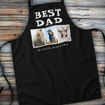 Beste Vater-Familie 3 FotoCollage Keepake Schwarz Schürze<br><div class="desc">Beste Vater Familie 3 FotoCollage halten Schwarze Schürze. Fügen Sie 3 Fotos hinzu. Personalisieren Sie es mit Ihren Namen. Ein schöner Sake für einen Vater. Geschenk für Vatertag,  Geburtstag oder Weihnachten.</div>