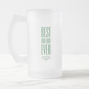 BESTE VATER-FIGUR ALLES JE EVER Lustiger Vatertag Mattglas Bierglas