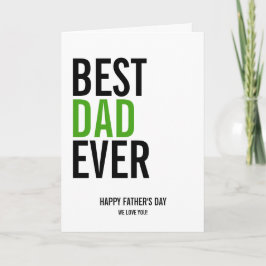 Beste Vater-Grußkarte je Vatertag Karte