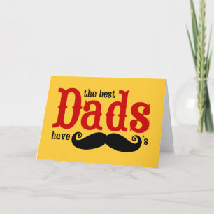 Beste Vater haben Mustaches Card Karte