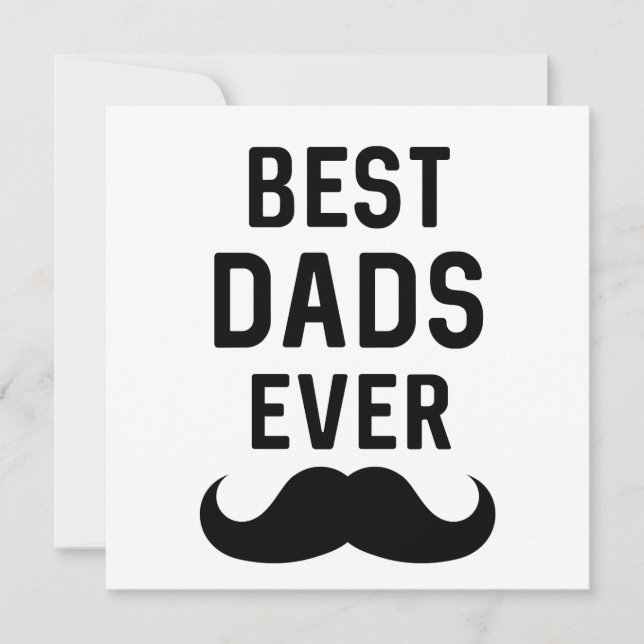 Beste Vater je // Gay Vater's Day Blank Karte (Vorderseite)