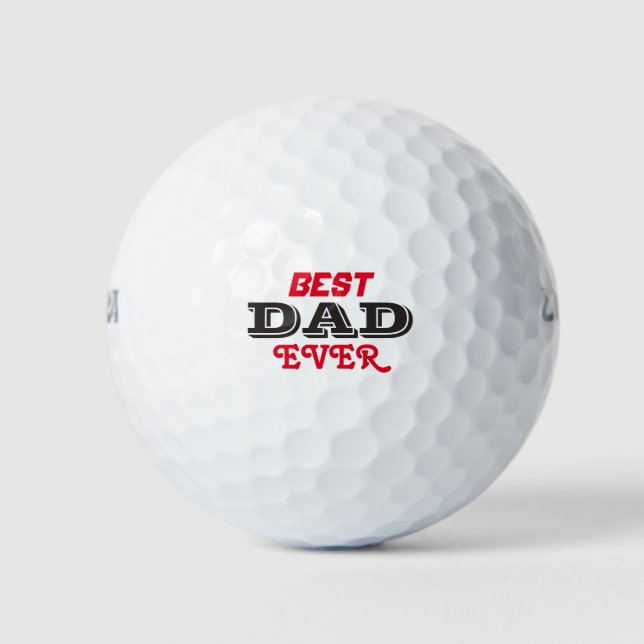 Beste Vater je Golf Balls Golfball (Vorderseite)