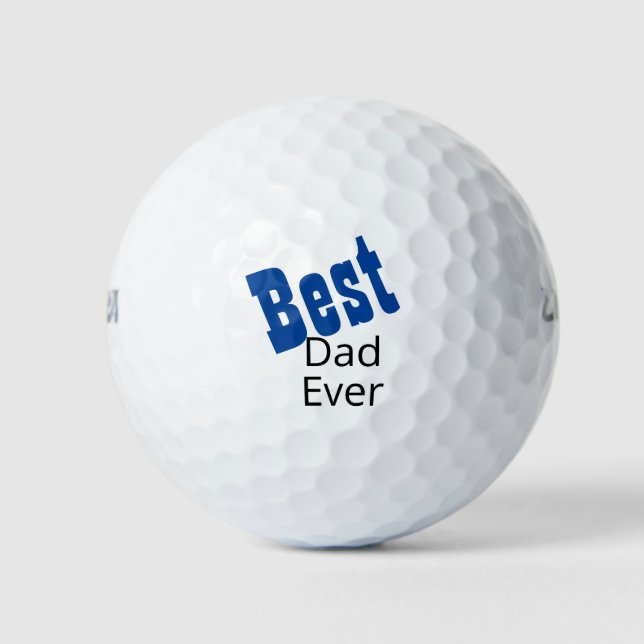 Beste Vater je Golf Balls Golfball (Vorderseite)