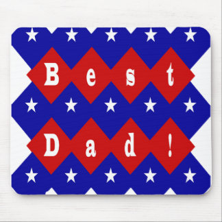 Beste Vater-Stars und Diamanten Mousepad