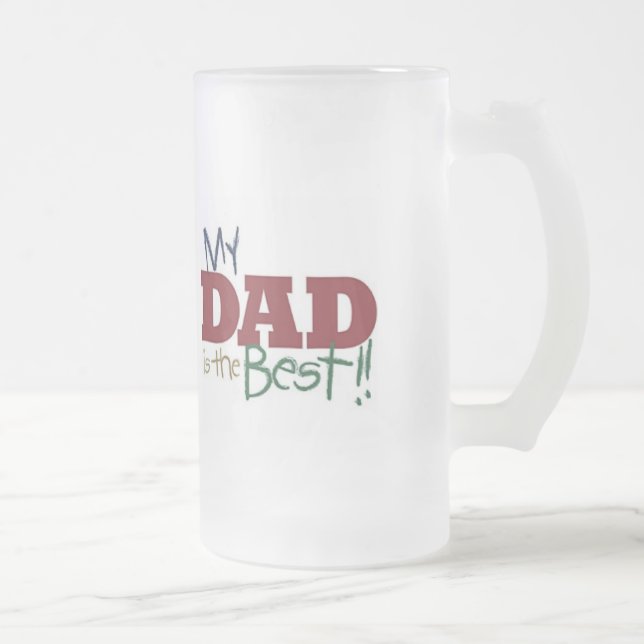 Beste Vater-Tasse Mattglas Bierglas (Rechts)