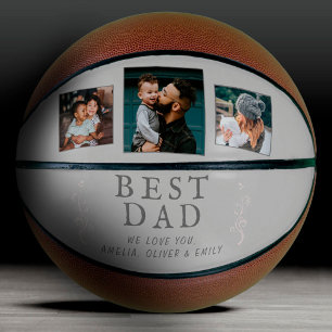 Beste Vater Vaterfolie 3 - Custom Foto Collage Basketball