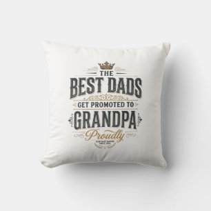 Beste Väter zum Opa befördert Vintage-Shirt-Design Kissen