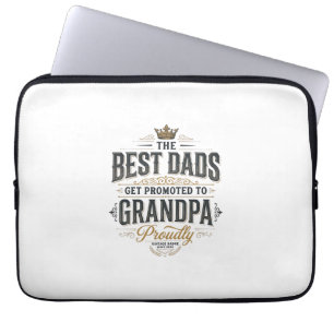 Beste Väter zum Opa befördert Vintage-Shirt-Design Laptopschutzhülle