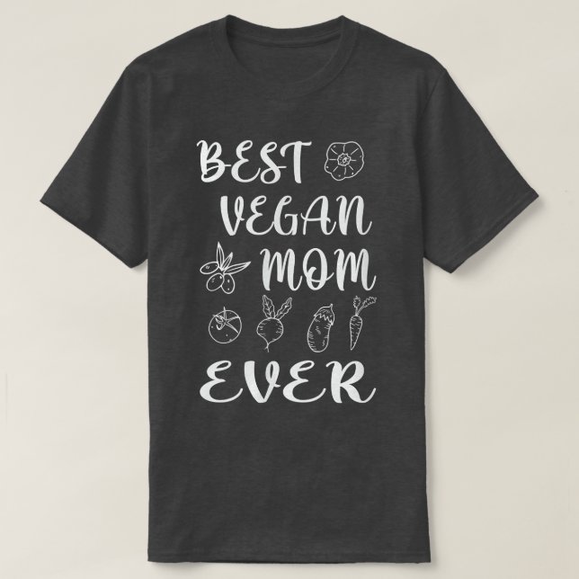 Beste vegane Mama je T-Shirt (Design vorne)