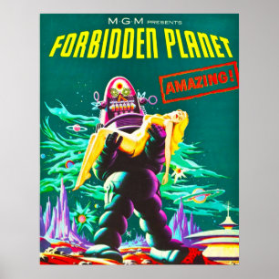 Beste verbotene Planet-HD-Vintag Poster
