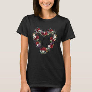 Beste Vintage-Blumenbuchstaben L L Alphabet Großa T-Shirt