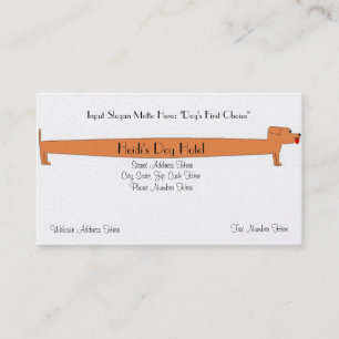 BESTE VISITENKARTEN - HUNDEin verbindung stehende Visitenkarte