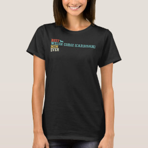 Beste walisische Corgi Cardigan Mama je Vintag Ret T-Shirt