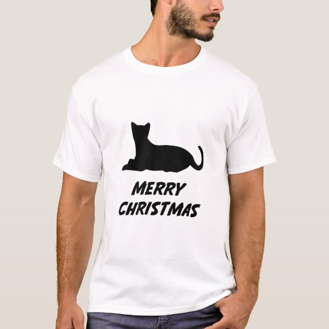 Beste Weihnachtsfeier - Katzen Weihnachten T-Shirt (Vorderseite)