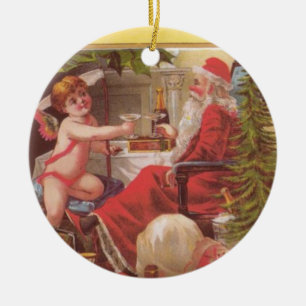 Beste Weihnachtsschmuck - 2 Seiten Vintag Santas