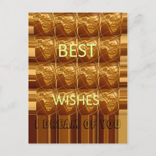 Beste Wünsche aus Afrika: Ein goldener Kontinent Postkarte