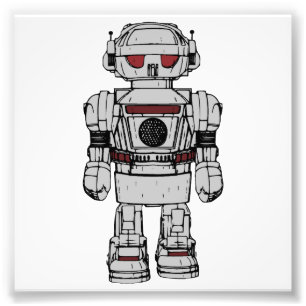 Beste Wünsche aus dem Roboter mit Atomantrieb Fotodruck