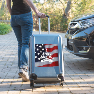 Beste Wünsche Frohe Weihnachten Vereinte Staaten F Aufkleber