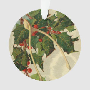 Beste Wünsche für das neue Jahr - Vintage-Postkart Ornament