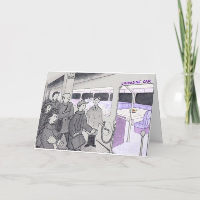 Beste Wünsche für einen U-Bahn-Computer Karte (Vorderseite)