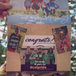 Beste Wünsche für Neujahr Foto & Weihnachtsbrief T Dreifach Gefaltete Einladung